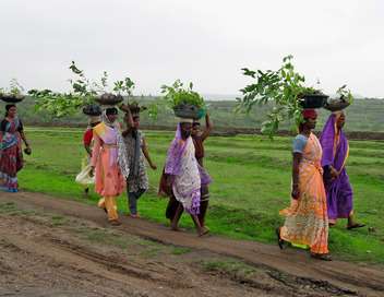 Pluie bnie Des villages indiens face  la scheresse